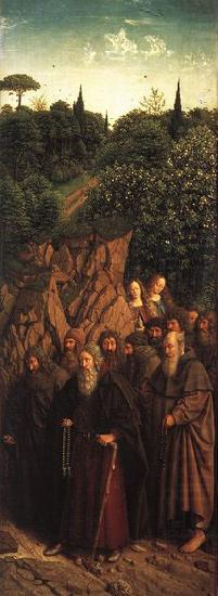 EYCK, Jan van The Ghent Altarpiece: The Holy Hermits china oil painting image